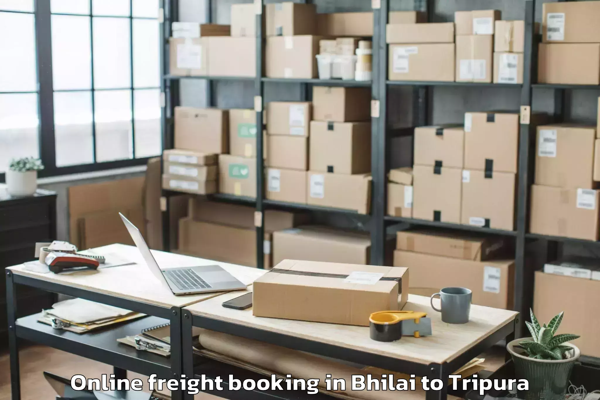 Efficient Bhilai to Ambassa Online Freight Booking